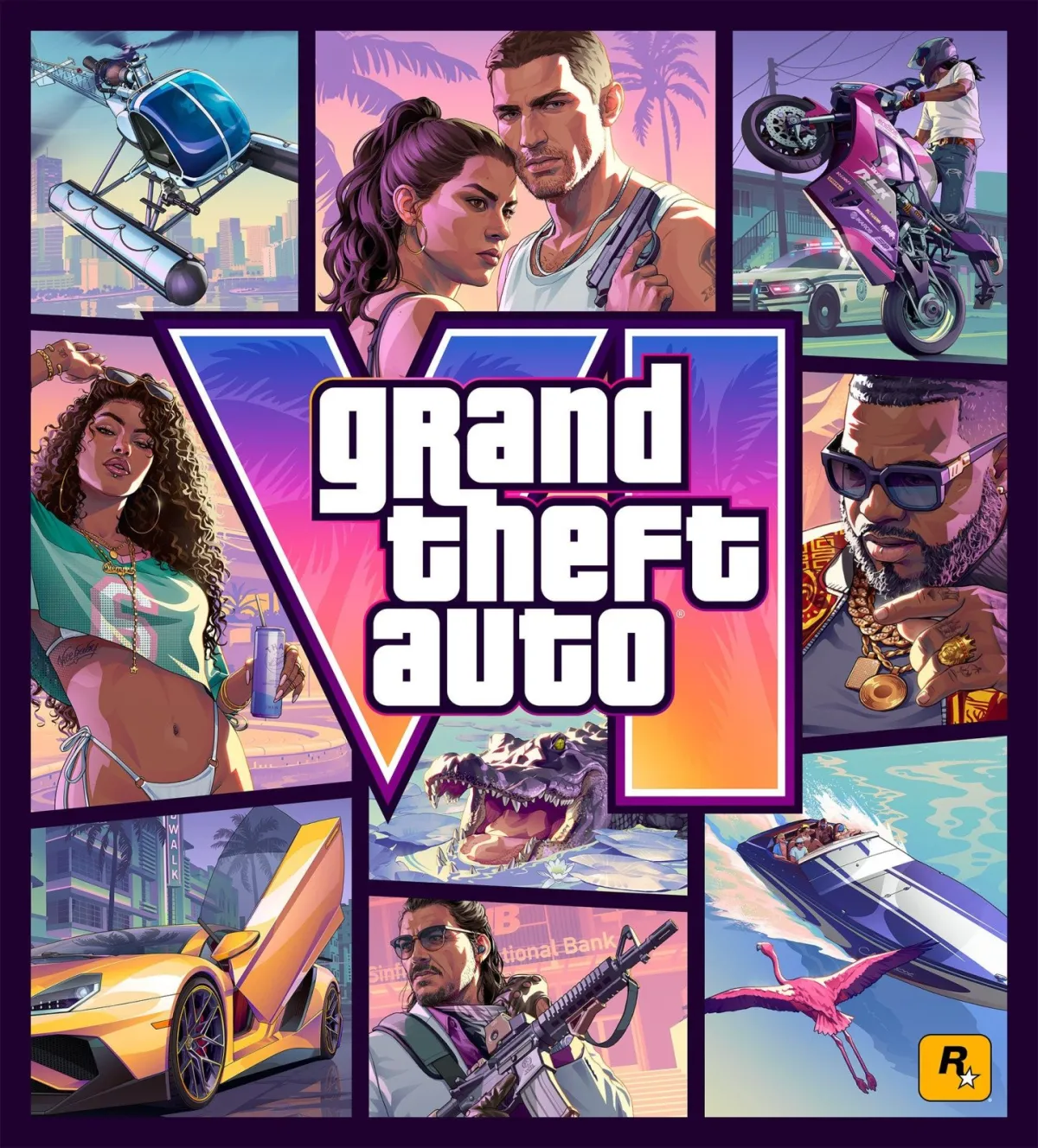 GTA VI official cover art, portrait
