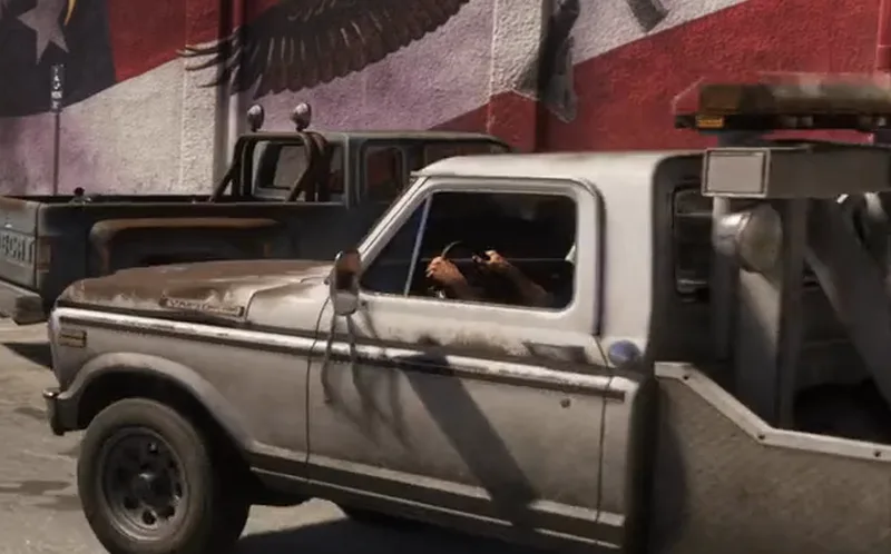 70s pickup wrecker